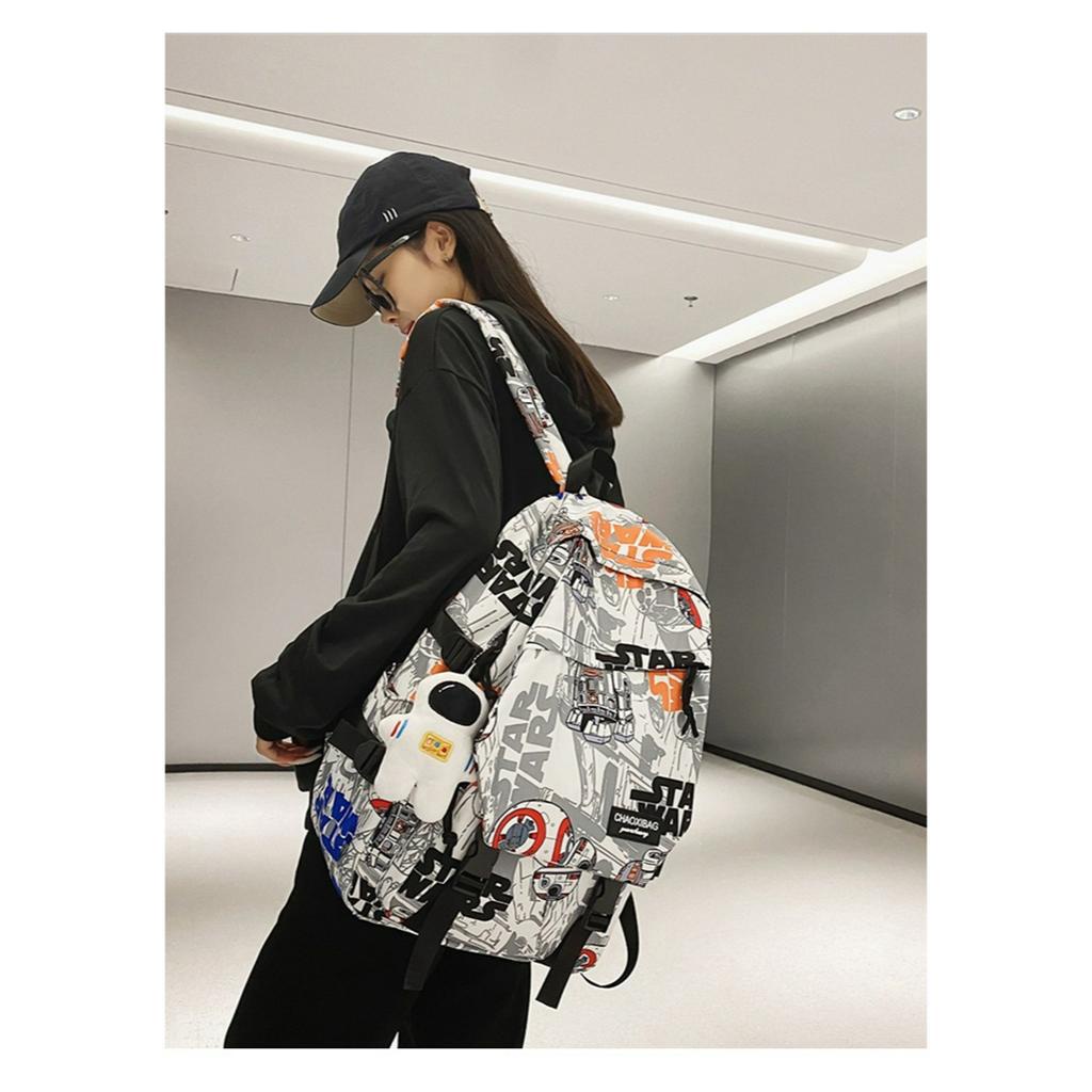 Balo Thời Trang Nam Và Nữ Unisex Cá Tính - Ba Lô Đi Học, Đi Chơi, Du Lịch Thời Trang Phong Cách Loang 2023