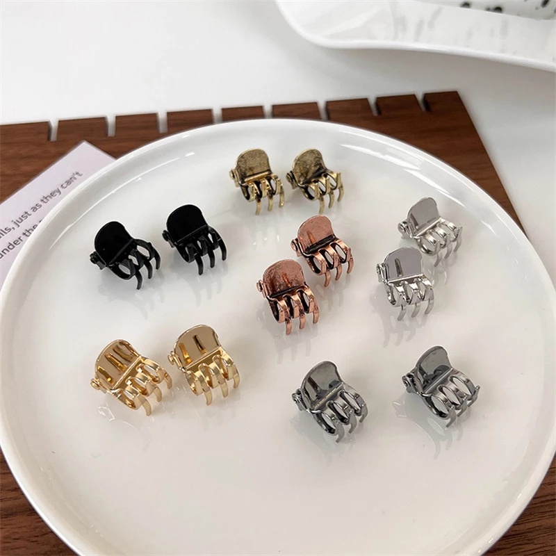 Set 2 Kẹp Tóc Kim Loại Phong Cách Hàn Quốc Thời Trang Cho Nữ