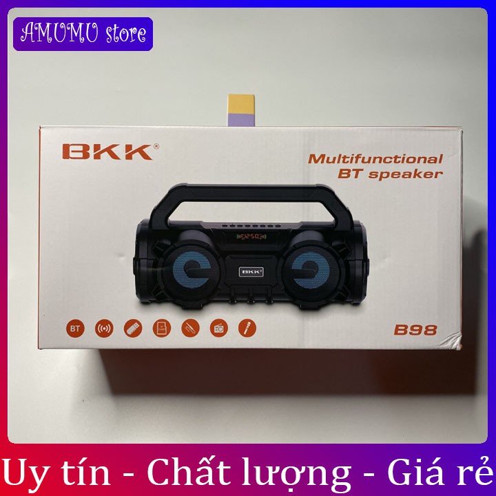 Loa Bluetooth Karaoke Cực Chất BKK B98 Mẫu Mới Chính Hãng[Bảo Hành Lỗi 1 Đổi 1]Siêu Bền, Bass Chắc Nịch, Hát Cực Đã