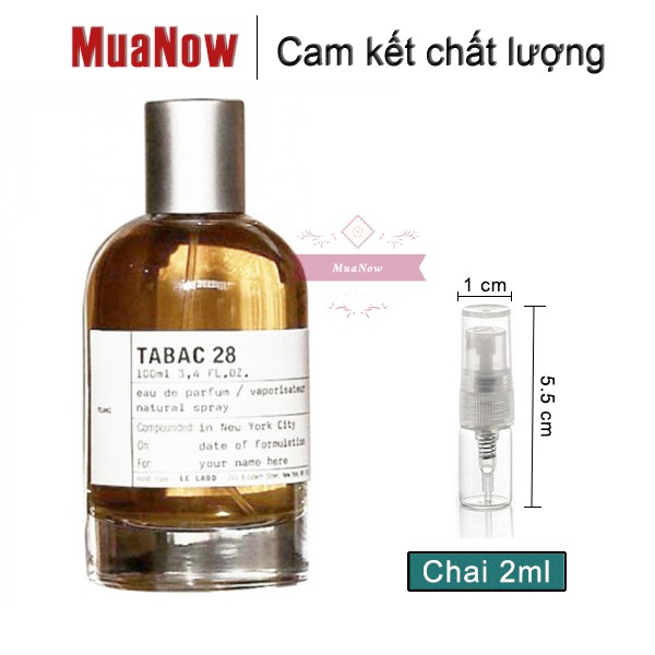 [Siêu hiếm] Mẫu thử 5ml/10ml nước hoa Le Labo Tabac 28 Miami | Thế Giới Skin Care