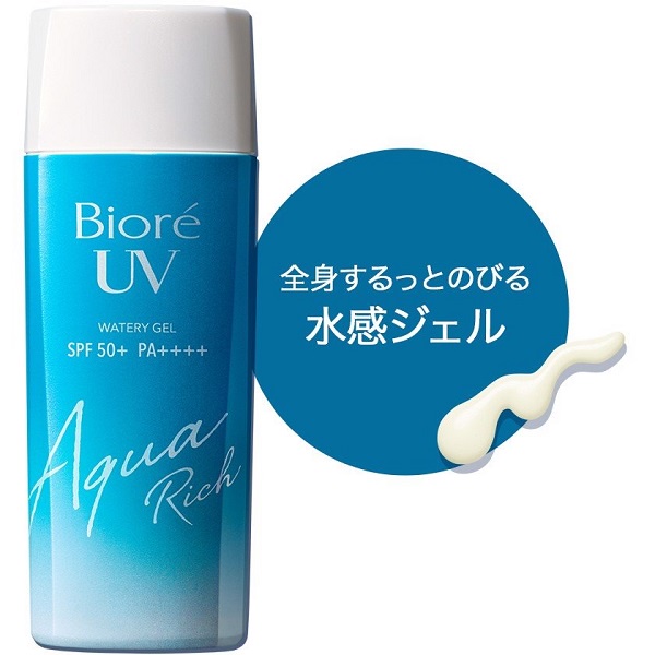 Kem Chống Nắng BIORE UV AQUA RICH WATERY GEL 90ML Cho Da Dầu, Da Hỗn Hợp