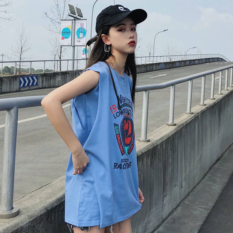 Áo Thun Ba Lỗ Giả Hai Lớp Dài Vừa Và Dài Dành Cho Nữ Chơi Bóng Rổ