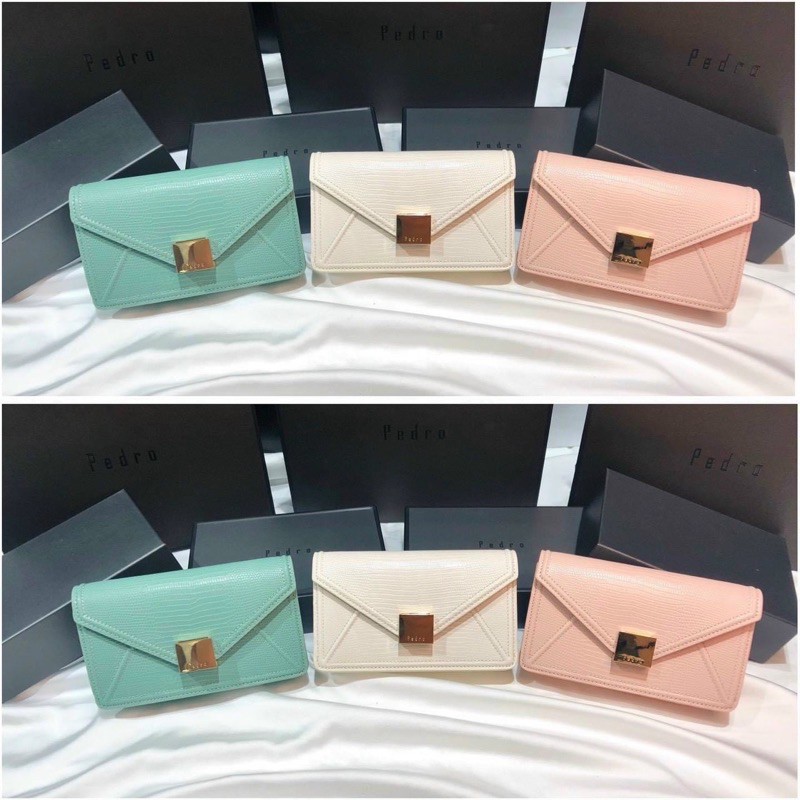 Túi da vân kỳ nhông P khoá vuông size 21cm kèm hộp _LOẠI 1 | BigBuy360 - bigbuy360.vn