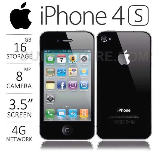 Điện thoại iPhone4s 16G chính hãng full pk