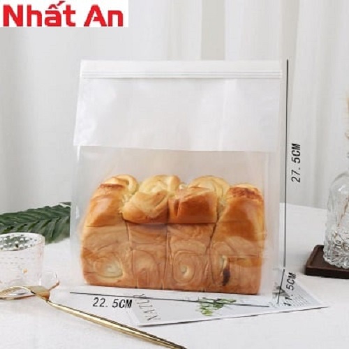 Túi zip quai gài trắng - Set 50 cái