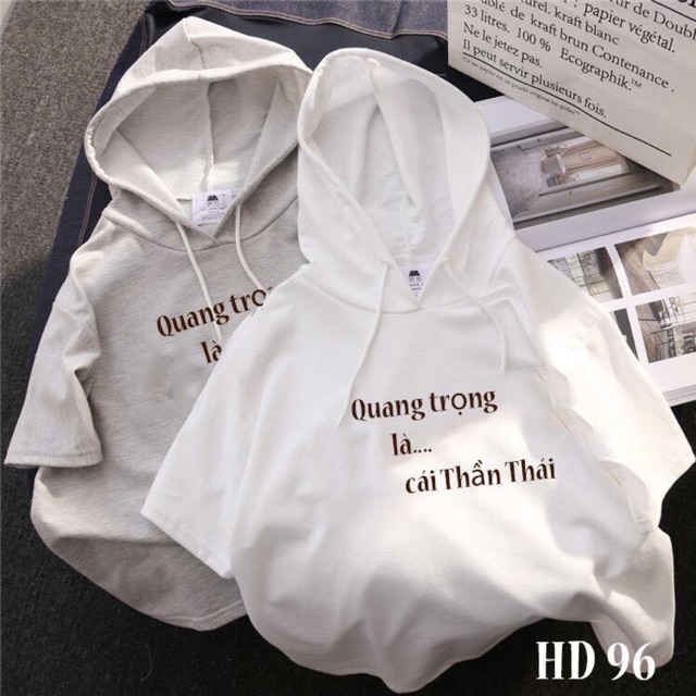 ÁO Hoodie TAY Lỡ THẦN THÁI