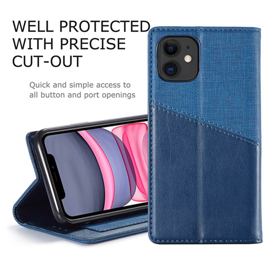 Ốp Lưng Da Có Nắp Đậy Nam Châm Cho Iphone 12 11 Pro Xs Max X 8 7 Plus Iphone 12 Mini Xr 7 8 Plus | BigBuy360 - bigbuy360.vn