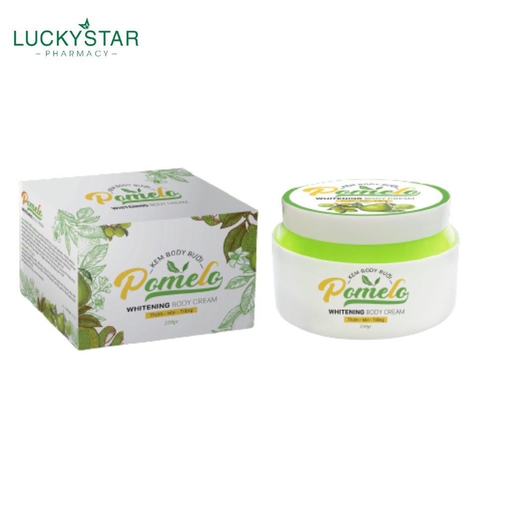 Kem Trắng Da Body Bưởi Pomelo Lucky Star – Hộp 250gr