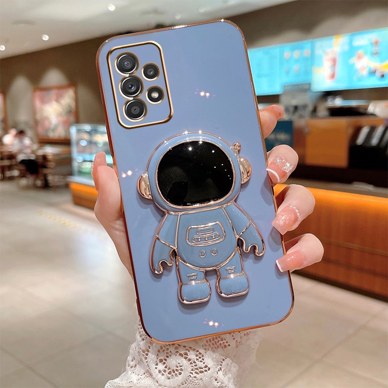 Ốp Điện Thoại Cao Su Mềm Có Giá Đỡ Cho Samsung A13 A03S A03 A22 A21S A32 A52 A52S A72 A12 A31 A20S A02S A50 A11 M12 R&X