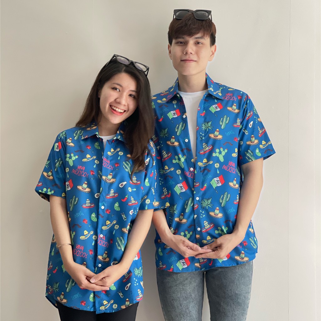 ÁO SƠ MI NAM FORM RỘNG HOẠ TIẾT HOA LÁ CỰC ĐẸP , TƯƠI TẮN