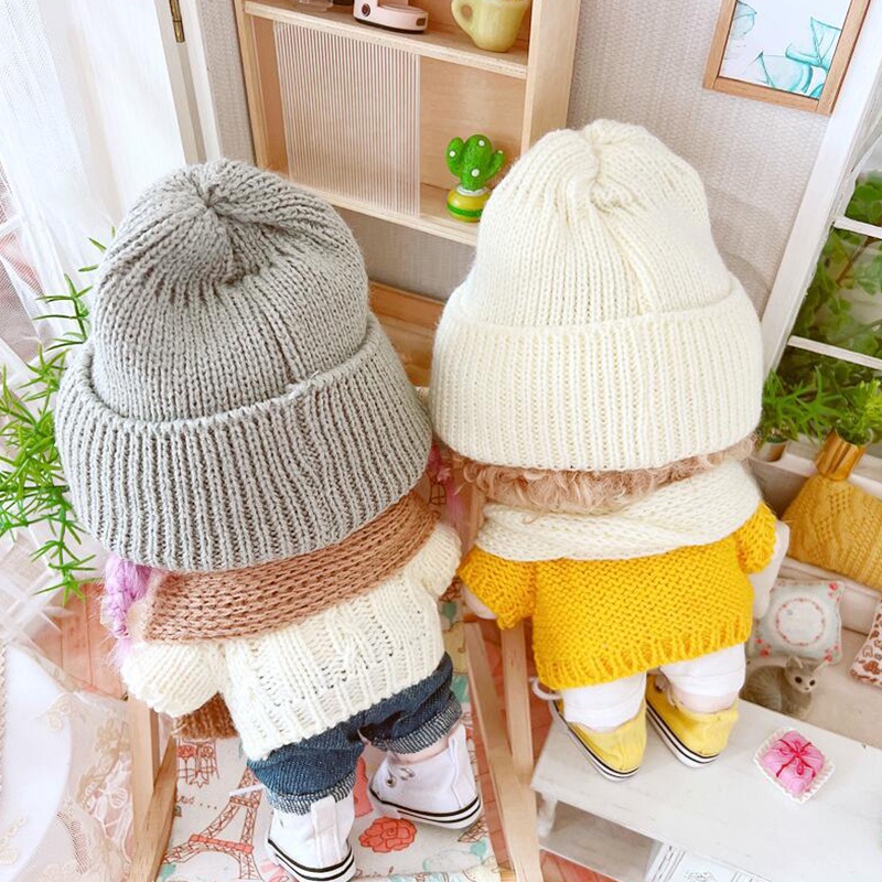 Búp Bê Mặc Áo Len Xinh Xắn 20cm Dễ Thương