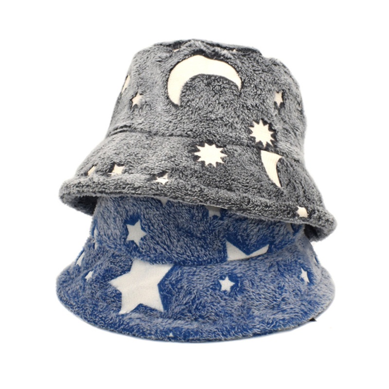 Mũ Beanie Mềm Mại Thoáng Khí In Họa Tiết Trăng Sao Thời Trang Mùa Đông Cho Nữ