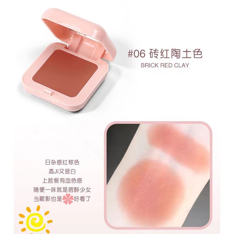 Phấn má hồng đơn sắc Lameila Blusher Color Geometry Ecobott