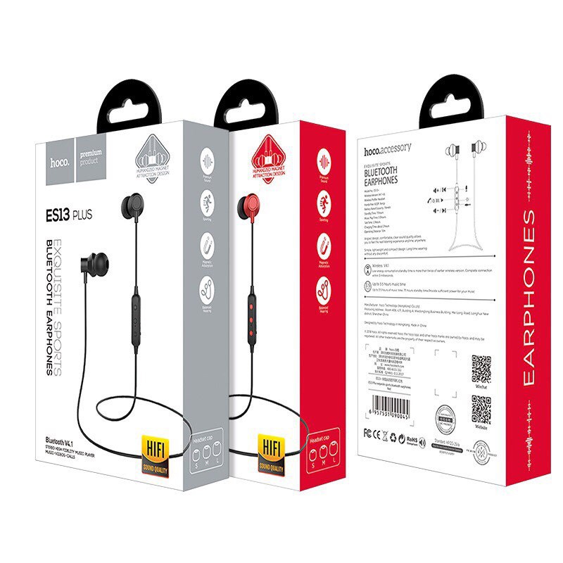 Tai nghe bluetooth chuyên chạy thể thao thể dục Hoco es13 plus hỗ trợ nghe nhạc liên tục 3 tiếng - Bảo Hành 12 Tháng