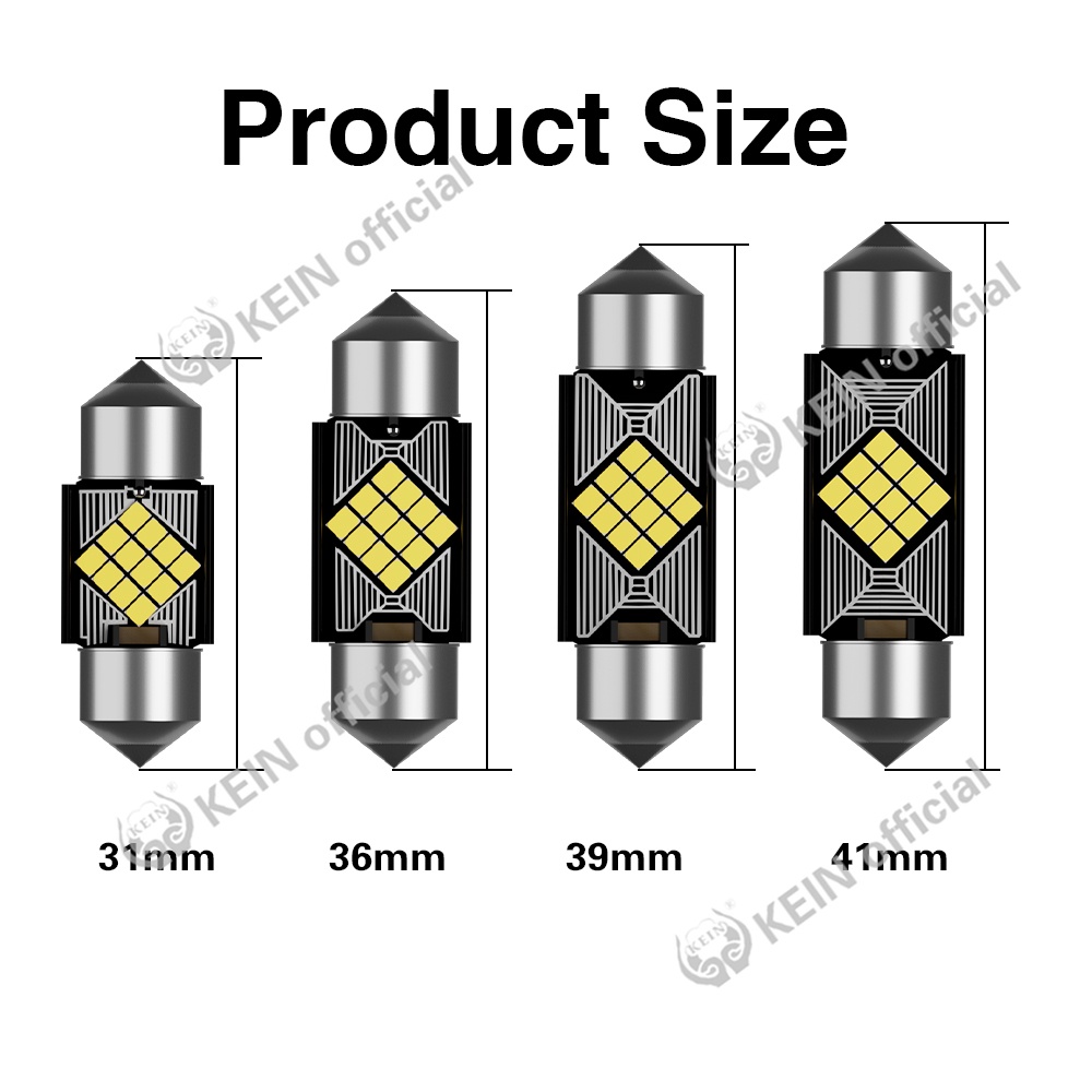 Bảng Đèn Led Ánh Sáng Trắng 31MM 36MM 39MM 41MM C5W C10W C3W Gắn Bên Trong Xe Hơi