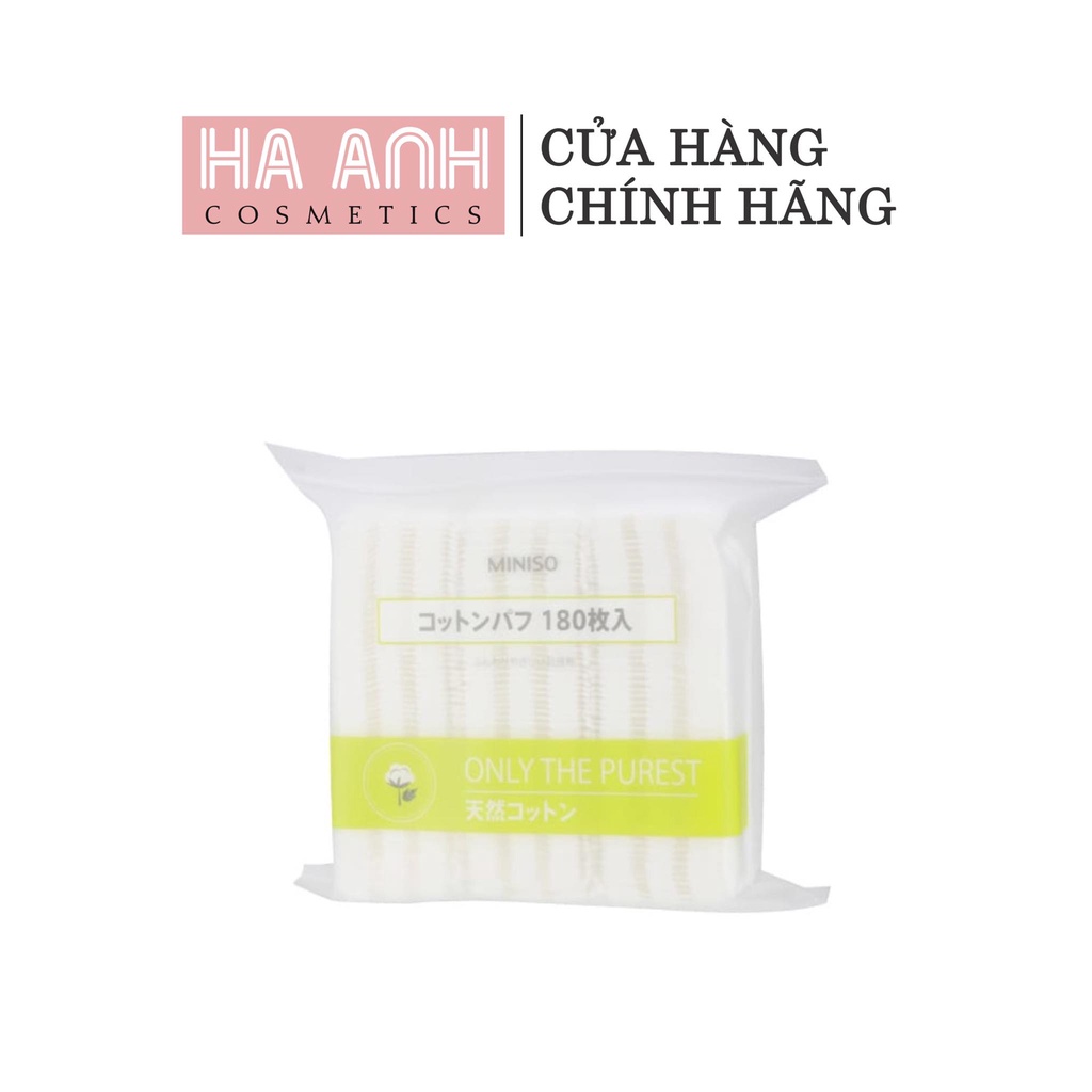 BÔNG TẨY TRANG MINISO COTTON PADS 180 MIẾNG