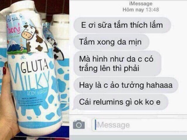 Bộ đôi sữa tắm+ sữa rửa mặt gluta milk xuất xứ thái lan | BigBuy360 - bigbuy360.vn