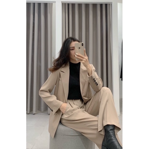 ZIEL Set blazer cao cấp may 2 lớp