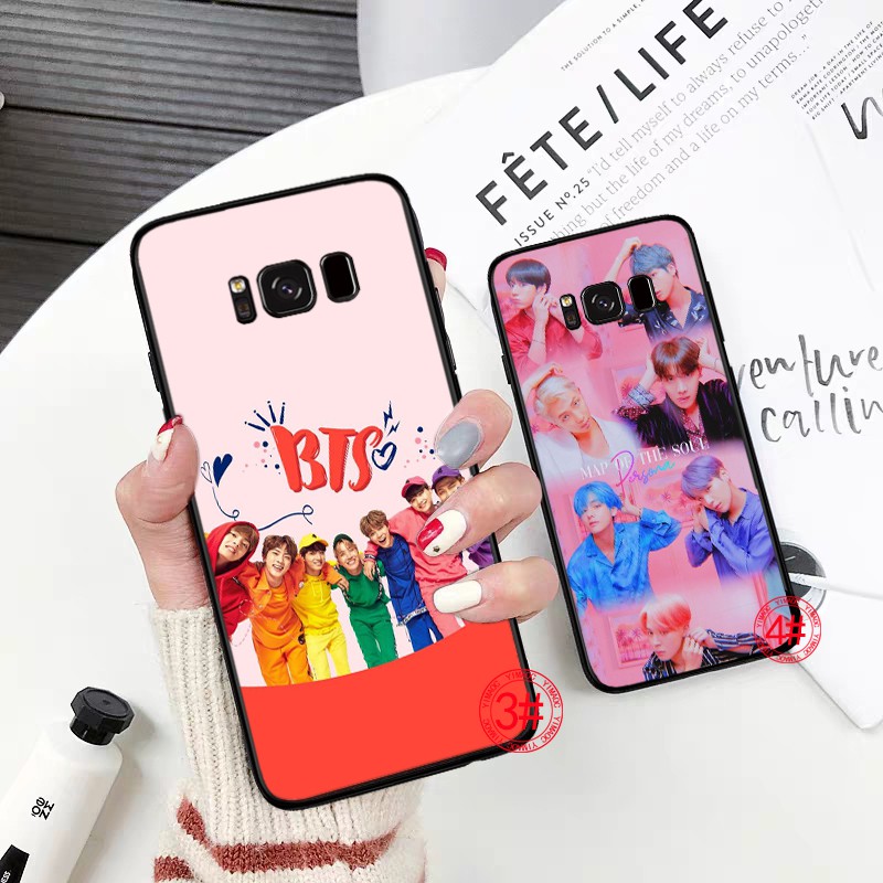 Ốp Điện Thoại Dẻo In Hình Nhóm Nhạc Hàn Quốc Bangtan Boys Bts Cho Samsung S6 S7 Edge S8 S9 S10 Plus 13t