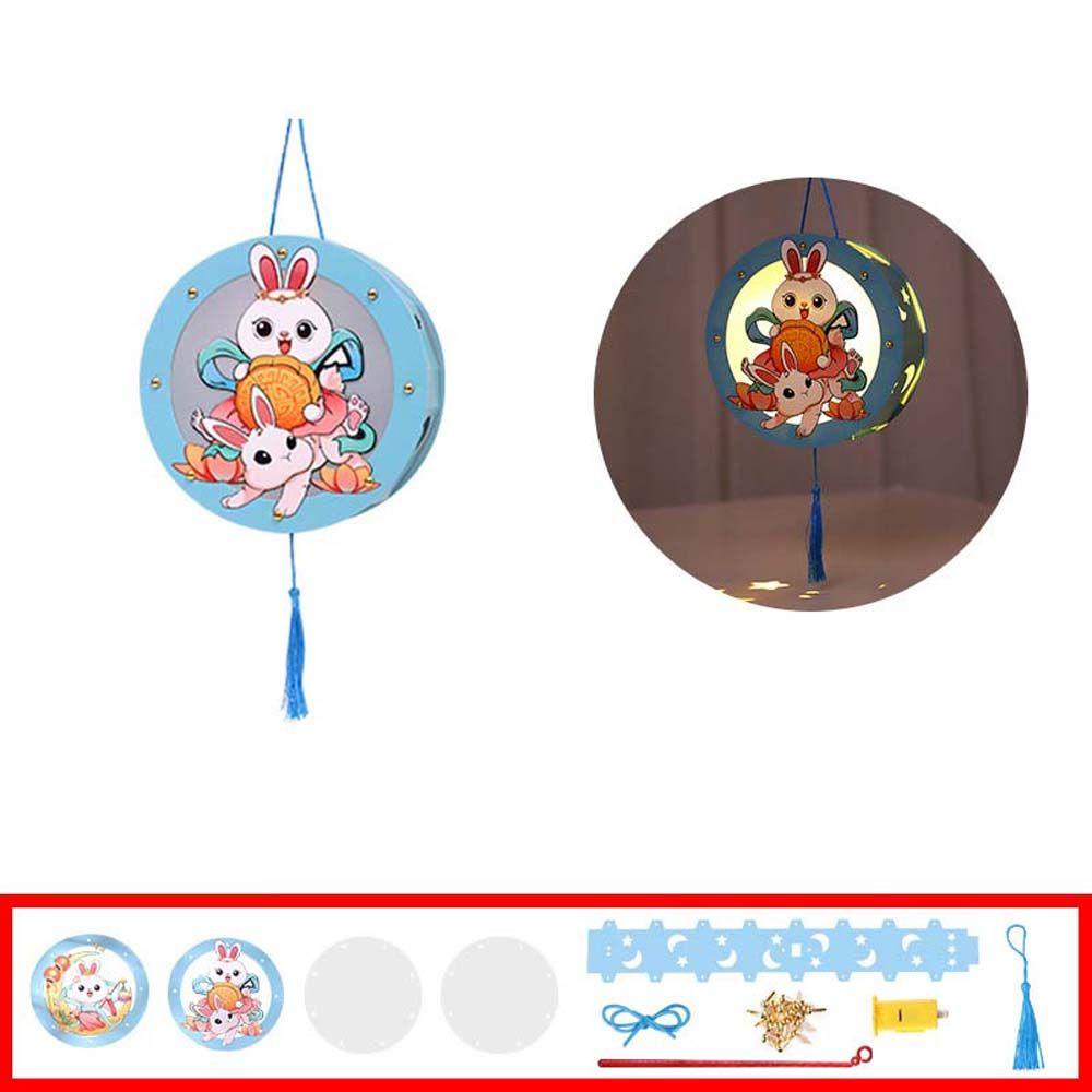 Lồng Đèn Giấy Hình Thỏ Và Hoa Trung Quốc Trang Trí Lễ Hội