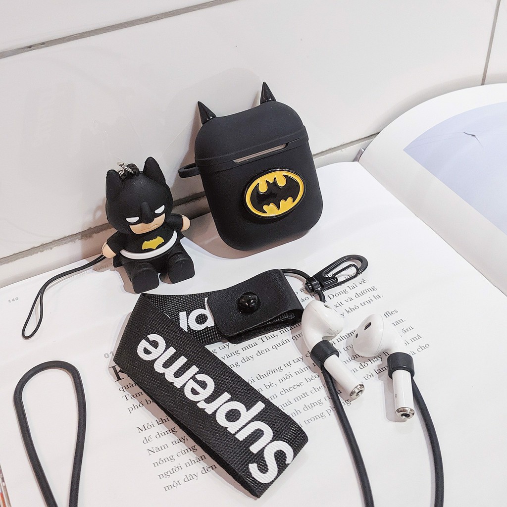 Case Airpods - Ốp Airpods 1/2 - Batman kèm mô hình