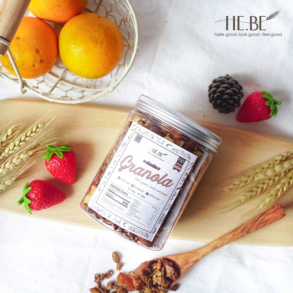 [Mã 267FMCGSALE giảm 8% đơn 500K] Granola Choco Ăn Kiêng HeBe Không Đường - Ngũ Cốc Giảm Cân Tự Nhiên | BigBuy360 - bigbuy360.vn