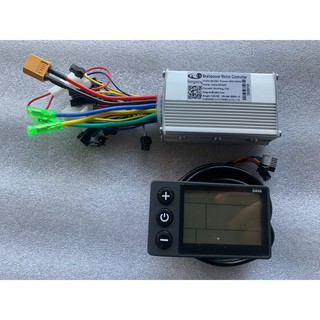 Bộ Điều Khiển Ldc + Màn Hình Lcd 24V36V48V60V 350W Cho Xe Máy Điện ,Xe Đạp, Đồng Hồ Tốc Độ Xe Điện NAMHP