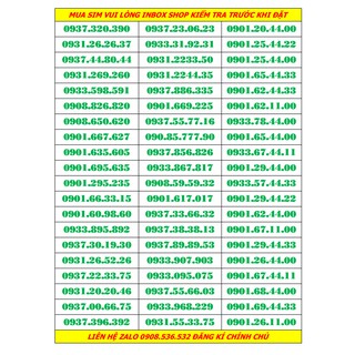 Sim số đẹp dễ nhớ giá rẻ