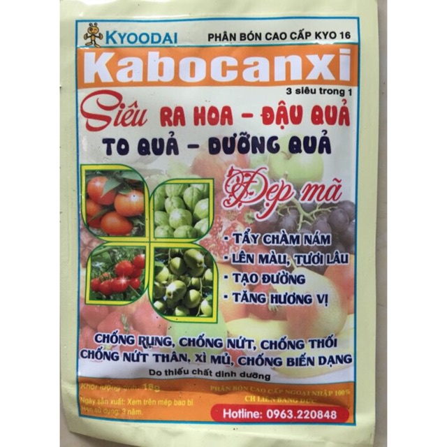 Phân bón Kabocanxi- ra hoa đậu quả