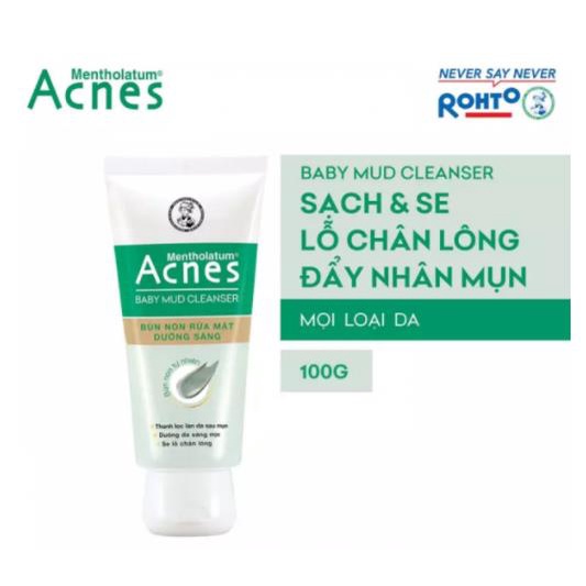 Sữa rửa mặt Bùn non dưỡng sáng Acnes Baby Mud Cleanser 100g