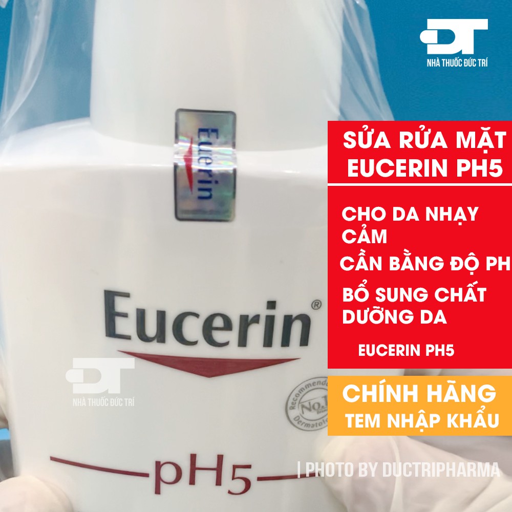 Sửa Rửa Mặt Eucerin pH5 Cho Da Nhạy Cảm Facial Cleanser - Eucerin PH5 Facial Cleanser Sensitive Skin