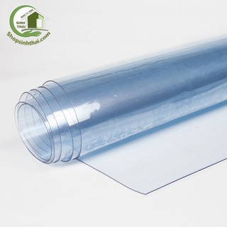 [ Dày 0,3mm ] Tấm kính nhựa cứng trong suốt làm vách ngăn, mặt nạ, nón mũ - [ 1m x khổ 80cm ]