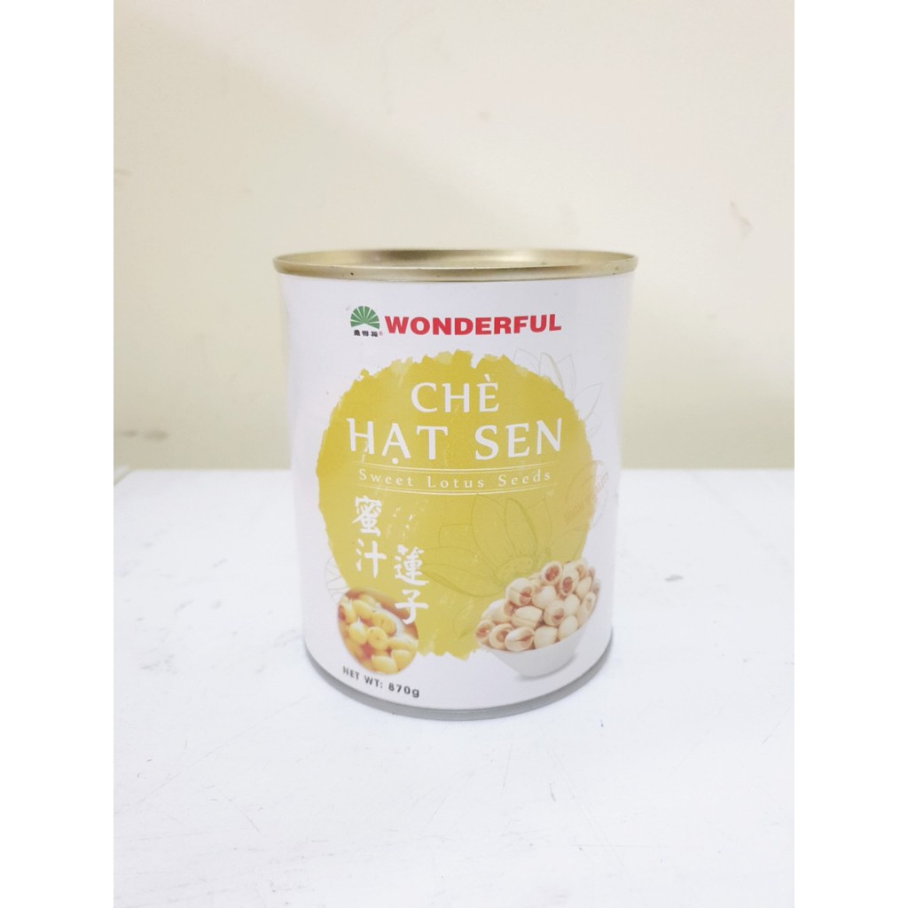 hạt sen ngâm đường Wonderful 870g - hạt sen mềm , thơm