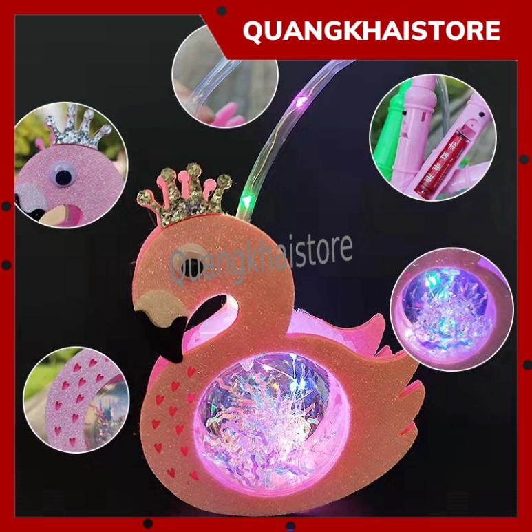 Đồ chơi đèn lồng phát sáng hình thú dễ thương ,đèn lồng trung thu có đèn 3 chế độ nháy cho bé