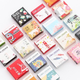 Set 40 sticker dán phong cách đa dạng trang trí sổ tay bullet journal