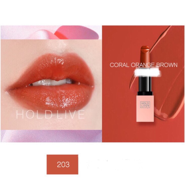 [Xả hàng] Son HoldLive đính đá Drill Girl Lipstick vỏ hồng (túi đựng có hoa tuyết lấp lánh)