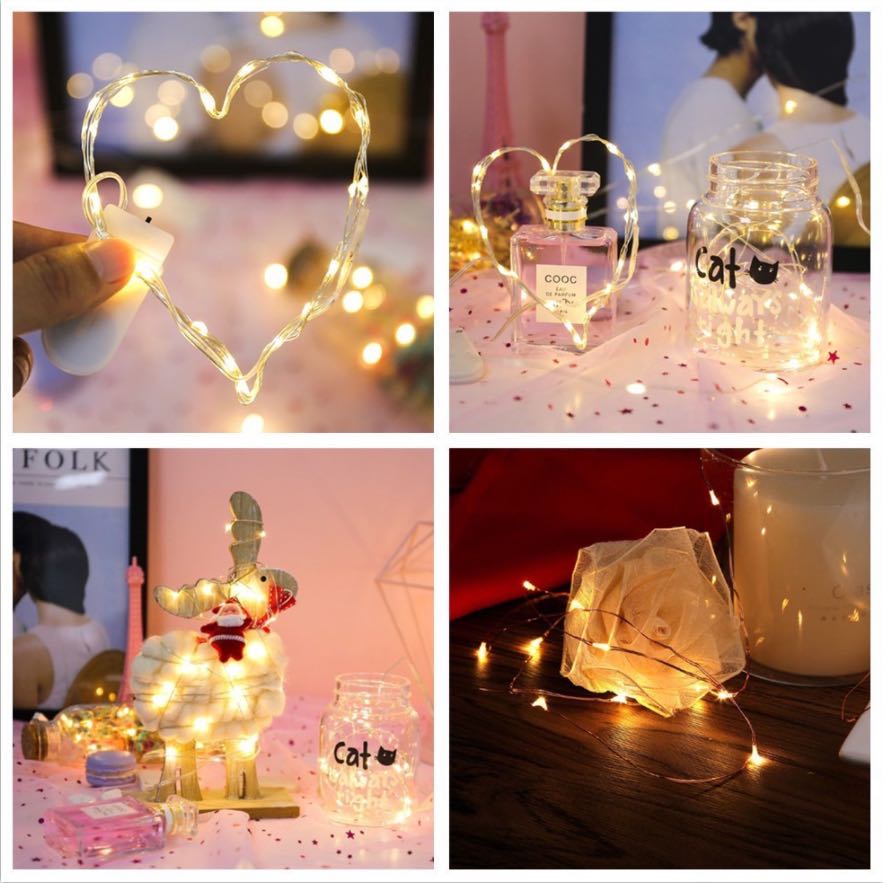 Dây Đèn Led Dây Đồng Trang Trí Tiệc Năm Mới/Giáng Sinh