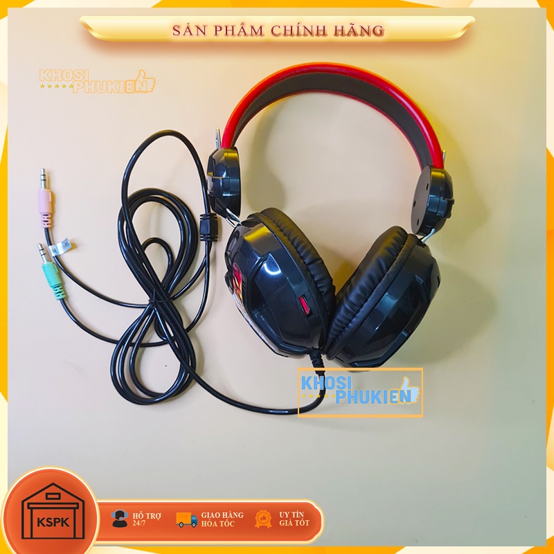 TAI NGHE CHỤP TAI CÓ DÂY KÈM MIC CHO MÁY TÍNH LAPTOP KSPK TNCTV2