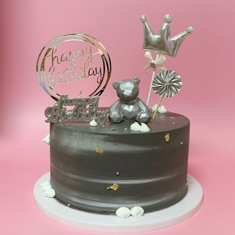Phụ Kiện Trang Trí Bánh Kem Hình Gấu teddy Chất Lượng Cao