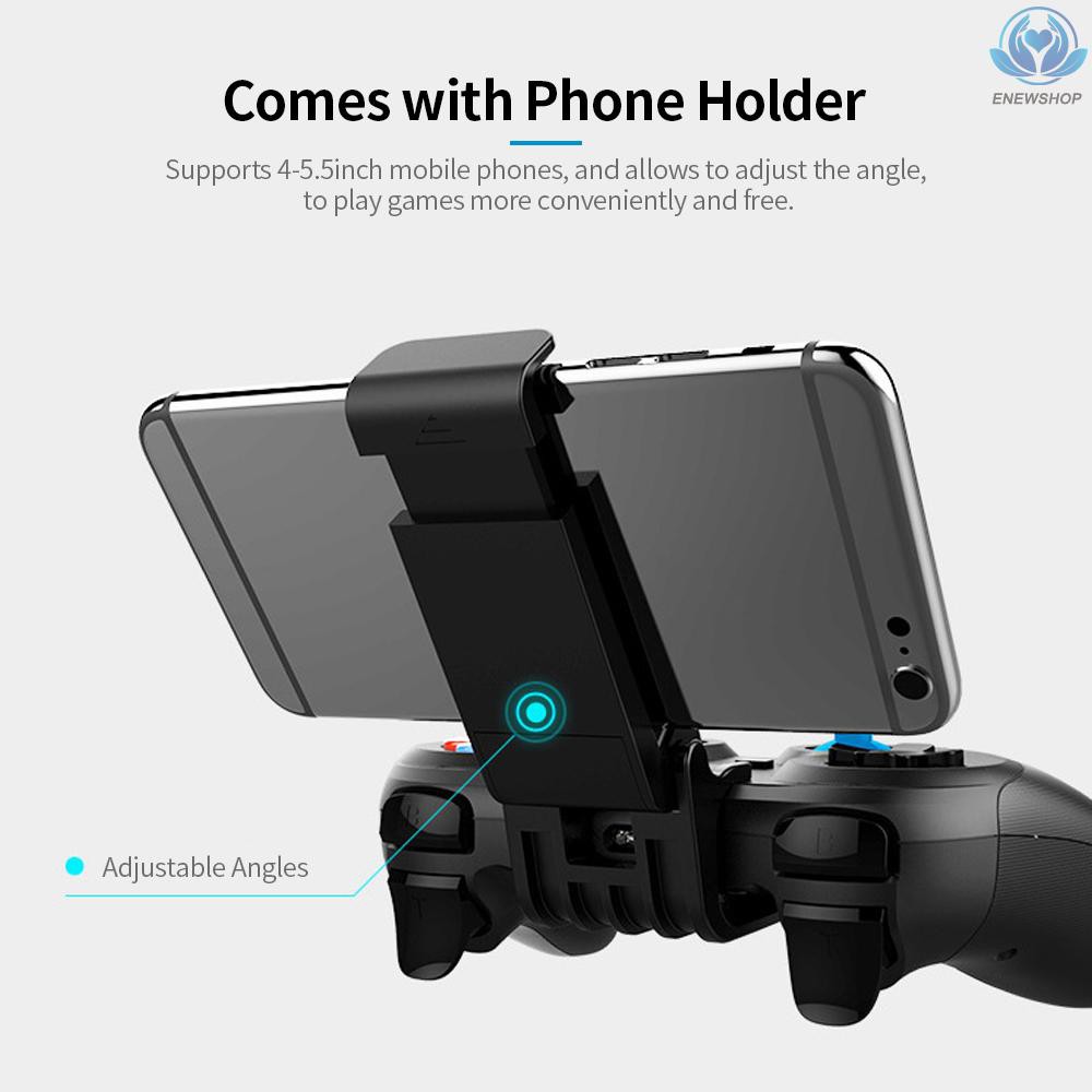 【enew】iPega PG-9157 BT Wireless Gampepad Game Controller Flexible Joystick with Phone Holder For Android PC TV Box