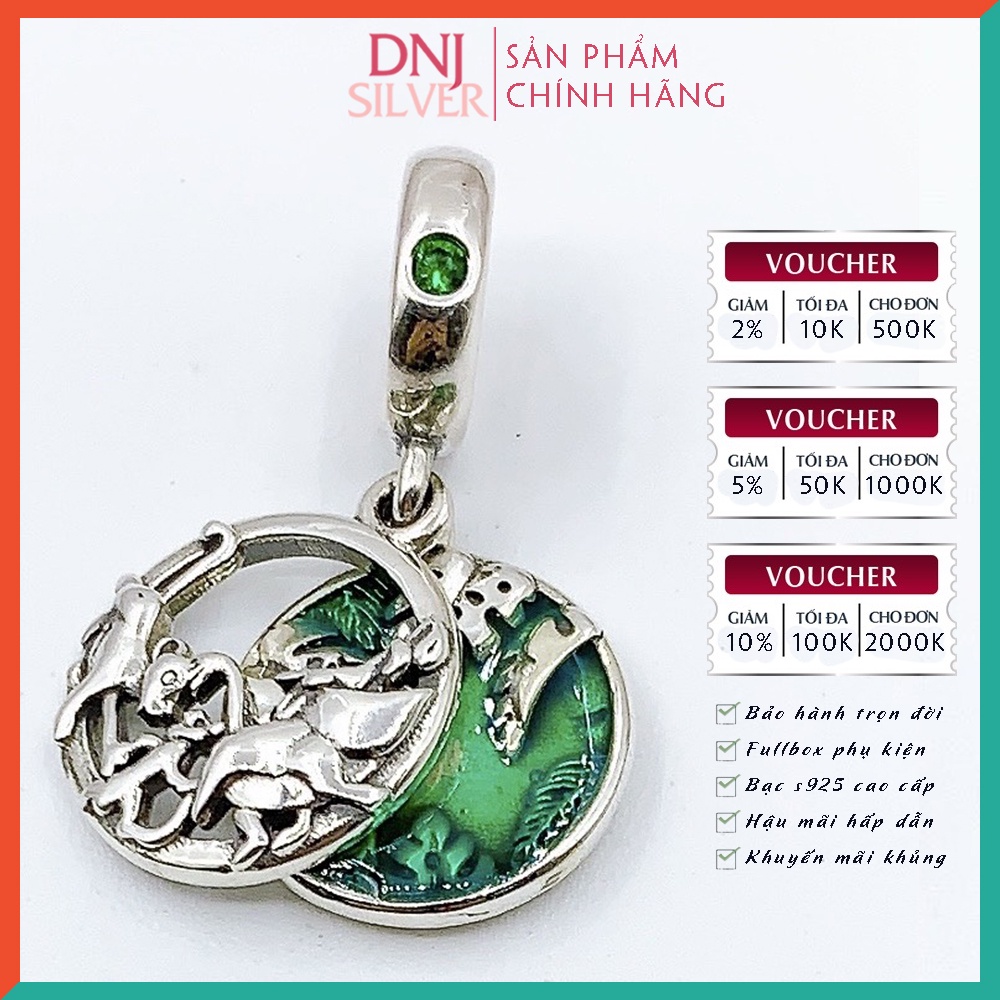 [Hàng cao cấp] Vòng tay bạc 925 cao cấp - Vòng tay charm bạc Lucky Friend, mẫu charm mang ý nghĩa tình bạn - DNB028