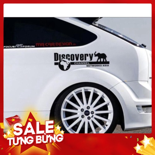 ⚡️FREESHIP TỪ 50K - TOÀN QUỐC⚡️Tem Dán Decal Phản Quang DISCOVERY CHANNEL Phong Cách Kèm Dụng Cụ Dán Tiện Lợi - Hàng nhậ