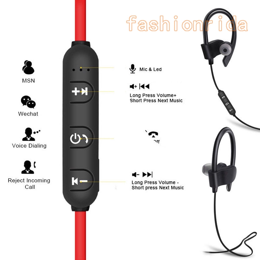 Wireless Bluetooth 4.1 Sweatproof Sport Gym Headset Stereo Headphone Earphone