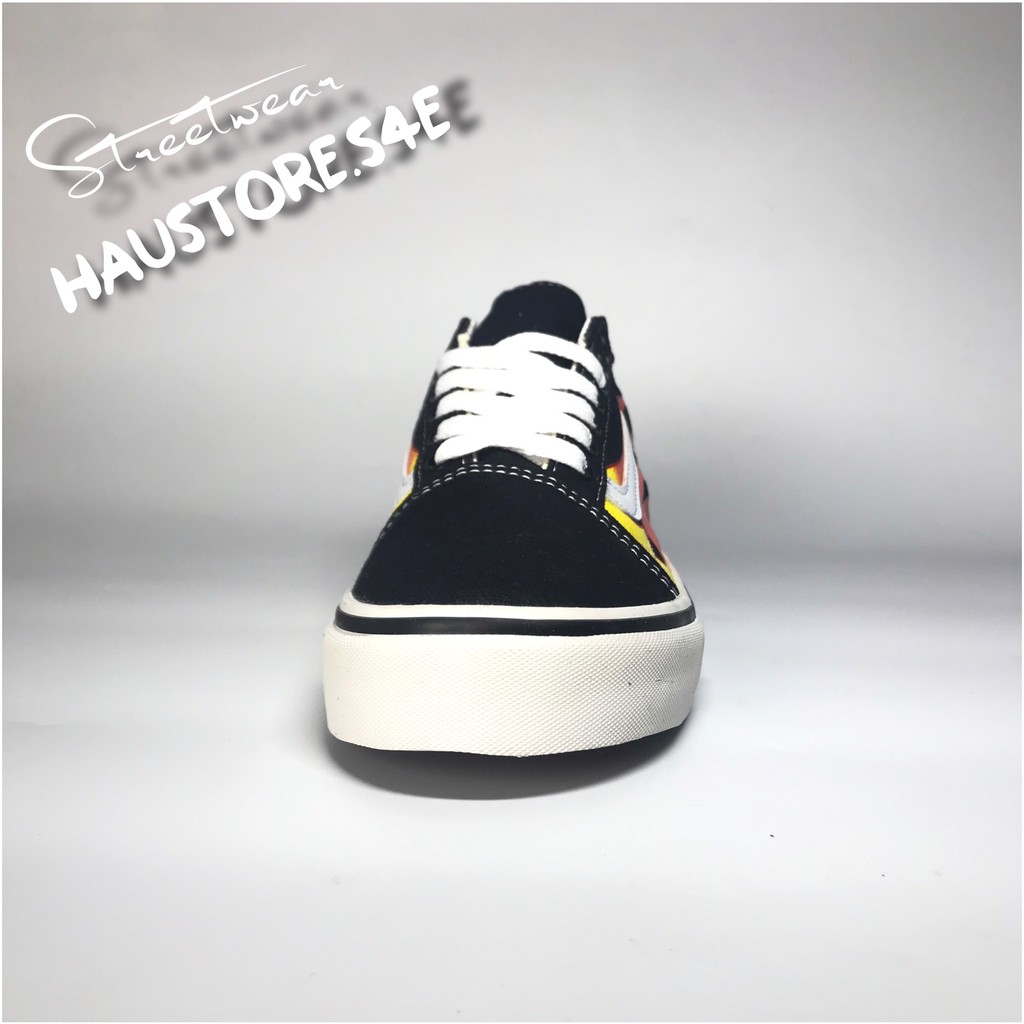 Giày V Old School Fire Lửa full Box,tag tặng dây V |Ảnh thật,vidieo thật - Freeship|