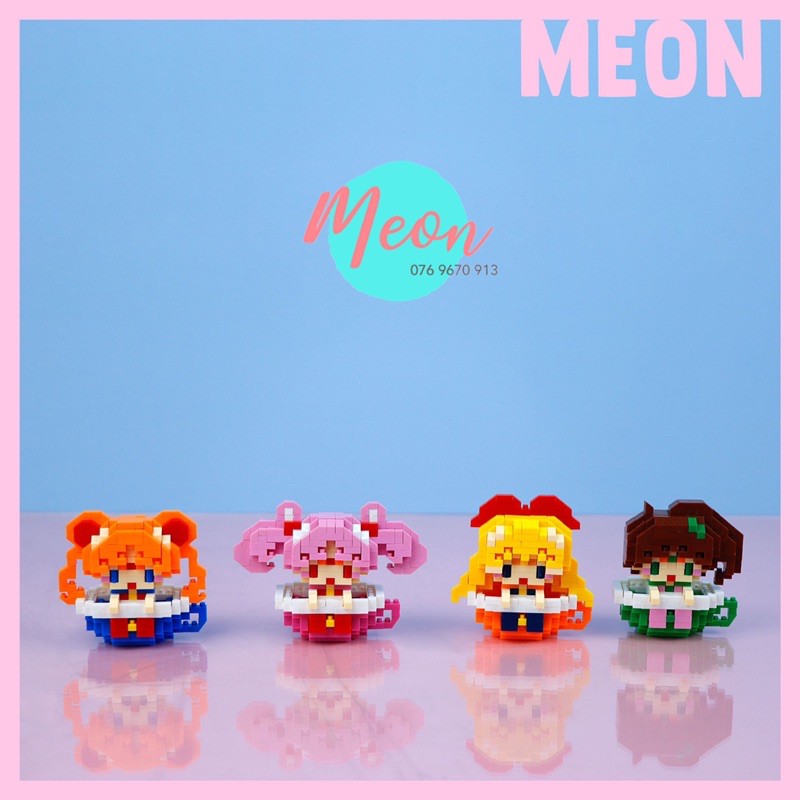 Xếp hình miniblock chibi cute - lego Thuỷ thủ mặt trăng sailor moon size M