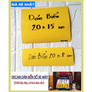 Miếng dán biển số xe máy, có keo dán sẵn tiện lợi