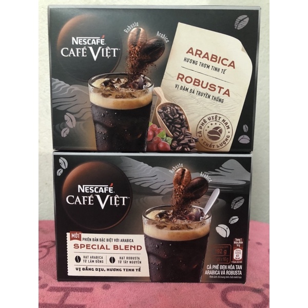 Cà phê đen đá NesCafé Café Việt Arabica &amp; Robusta 12 gói