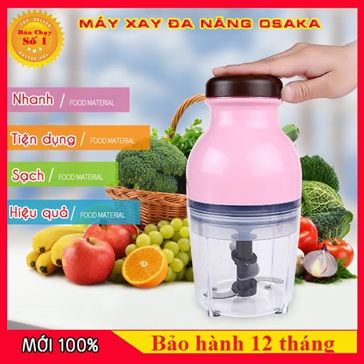 [Mã ELHA22 giảm 5% đơn 300K] MÁY XAY SINH TỐ TIỆN DỤNG OSAKA NẮP NÂU CÔNG SUẤT 350W