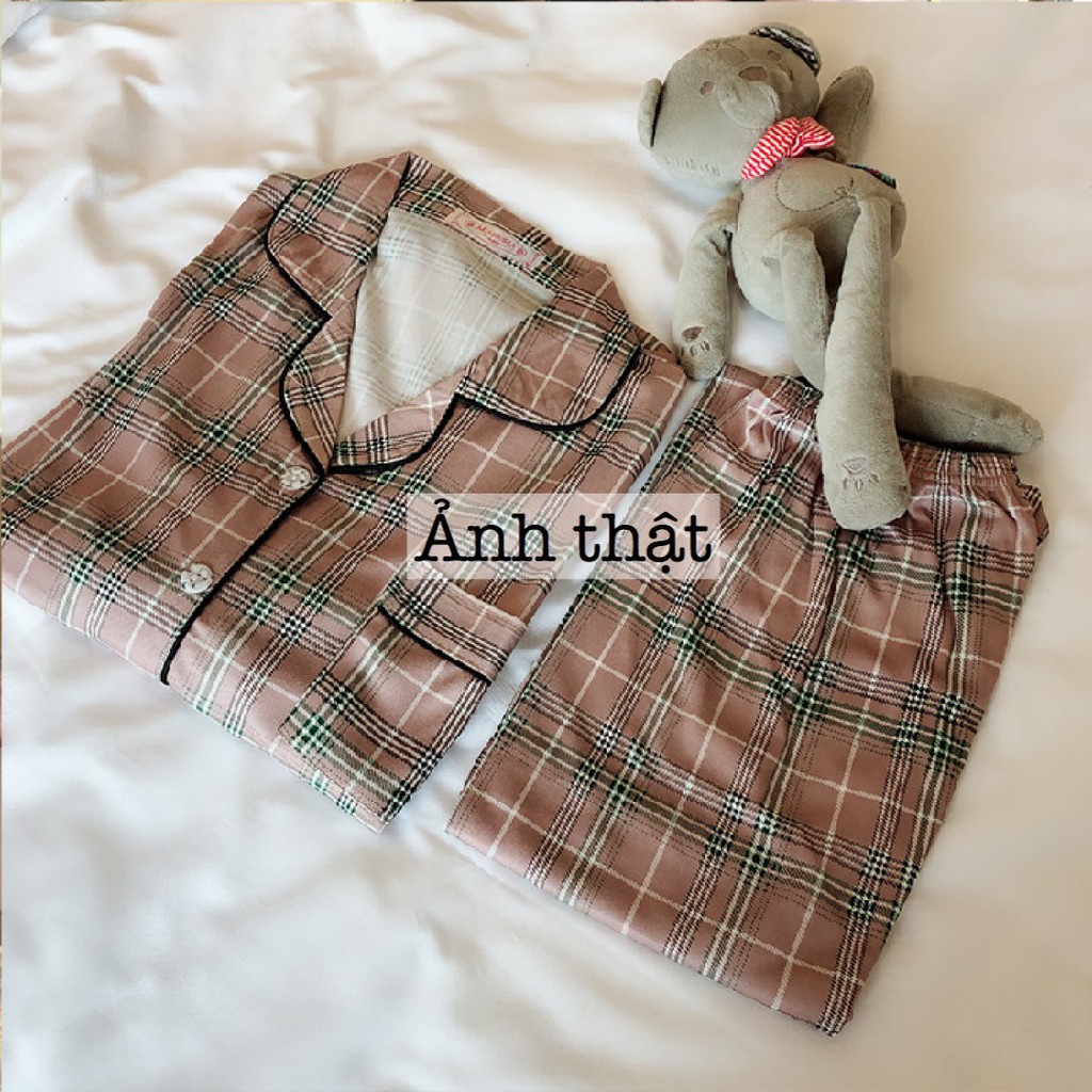 Bộ pyjama dài tay mặc thu đông cho nữ 0608BP