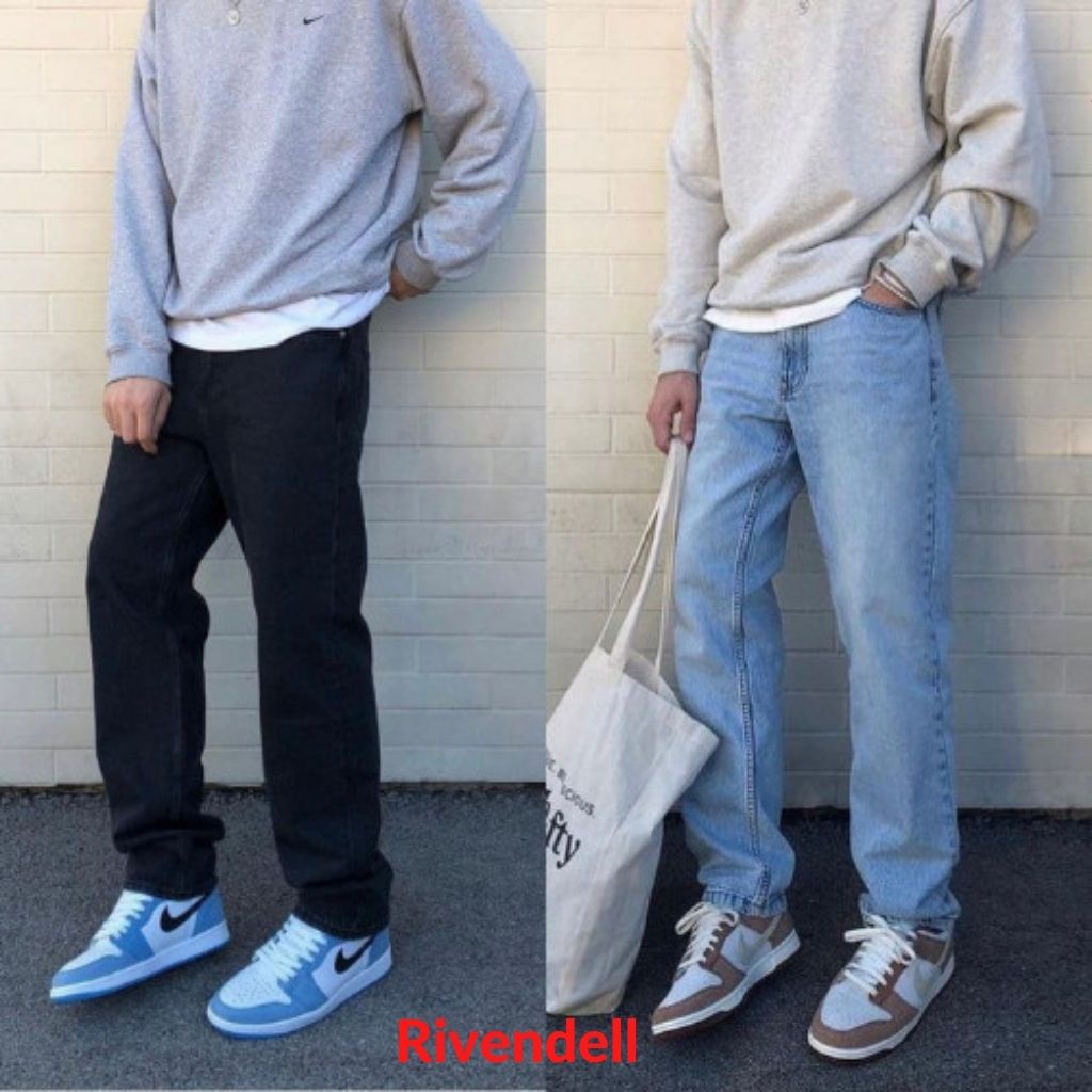 Quần Jean Baggy Nam Ống Rộng Rivendell Cao Cấp Form Rộng